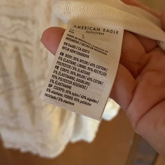 American Eagle Tiered Stretch Lace Midi - Picture 9 of 9